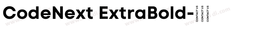 CodeNext ExtraBold字体转换